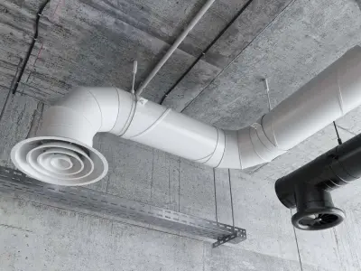 Ventilation system set 01 3D model purchase