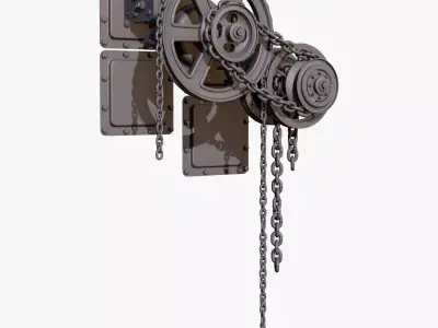 Chain Drive Wall Assembly M1 3D model