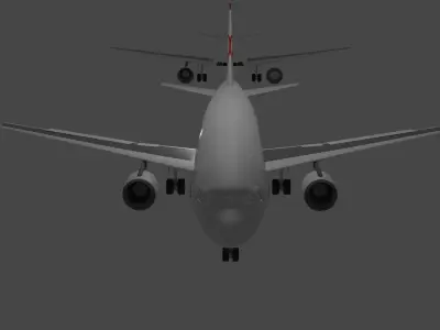 B320 S lufthansa jumbo jet - lufthansa jumbo jet Free 3D model