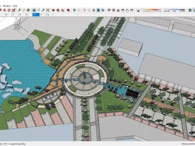 Sketchup Landscape Park 180 3D model