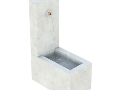 Bird Element Fountain 3D model