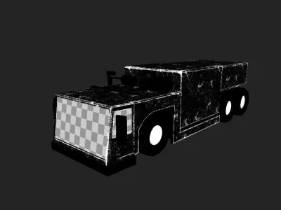 AIRPORT TRUCK 1 Low-poly 3D model
