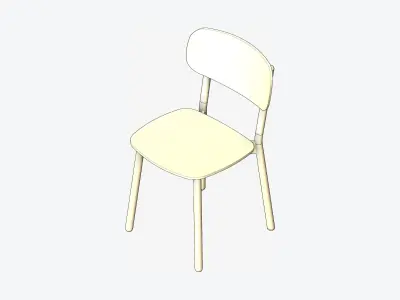 Chair - Timberline Low-poly 3D model