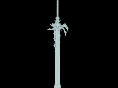sword of darkness Low-poly 3D model