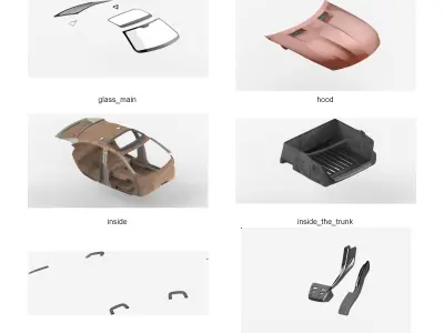 Dosch 3D - Car Details V3 - Combustion 3D model