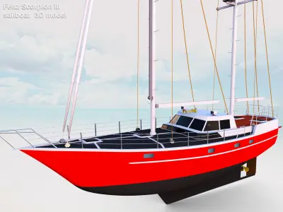 Feltz Scorpion III Sailboat  3D model