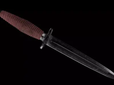 Knife Free 3D model 7