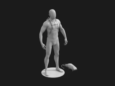 army pack Low-poly 3D model