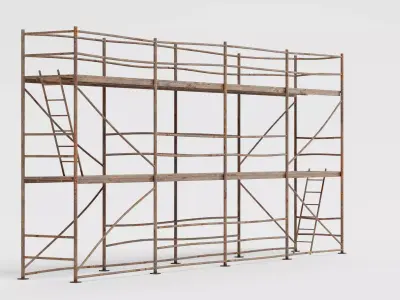 -Old Scaffolding V8- 3D model