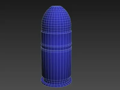 40mm grenade M3XX Low-poly 3D model