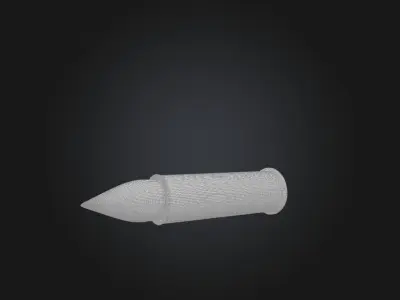 Bullet Low-poly 3D model