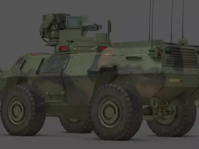 M1200 Armored Knight Low-poly 3D model