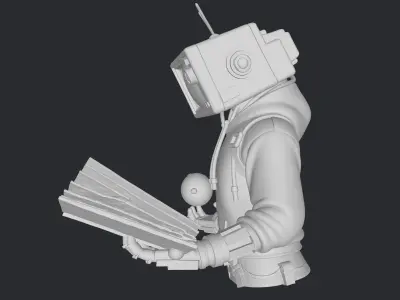 TvHead figure 3D print model