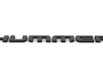 hummer logo 3D model by Sergey
