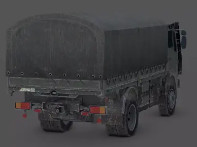 Mercedes-Benz MB 1017 Military Truck  German Army Transport  Low-poly 3D model