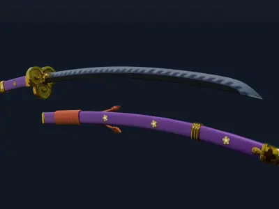 Katana - Enma Low-poly 3D model