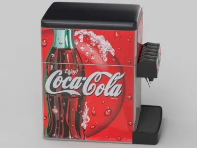 6-Flavor Counter Electric Soda Fountain System 3D model
