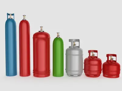 Gas Cylinder Collection 3D model