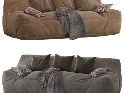 Big Joe Lux Large Bean sofa 3D model