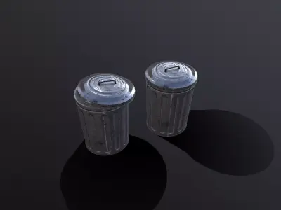 Garbage collector Free low-poly 3D model