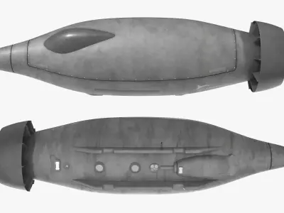 Greyshark GS P1 Bravo Marine Drone Dirt 3D model