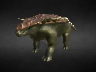 Edmontonia Jurassic Dinosaur Low-poly 3D model