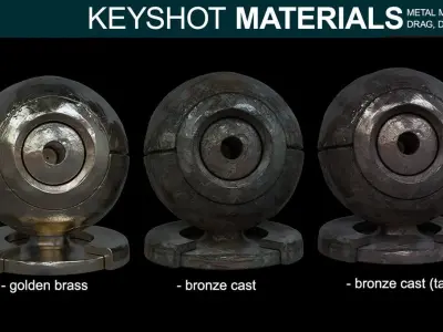 Metal Materials for Keyshot Texture
