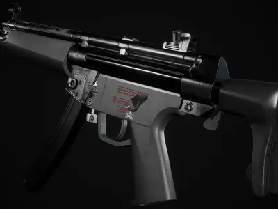 MP5 SMG Low-poly 3D model purchase