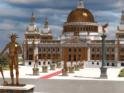 Fantasy Palace 3D model