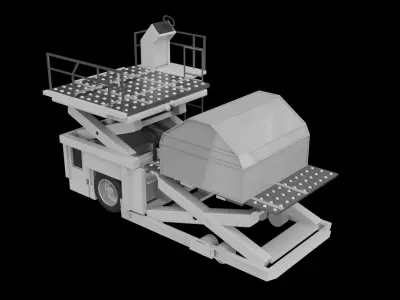 Aircraft Cargo Lift 3D model