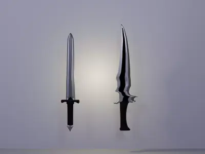 Assassin Dagger Pack - Stealth and Combat Blades Low-poly 3D model