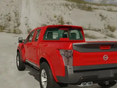 2022 Nissan Navara VL 4x4 Low-poly 3D model