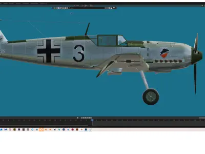 Me-109E Free 3D model