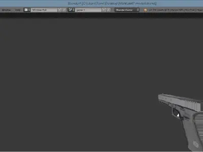 4 gun pack low poly Free low-poly 3D model