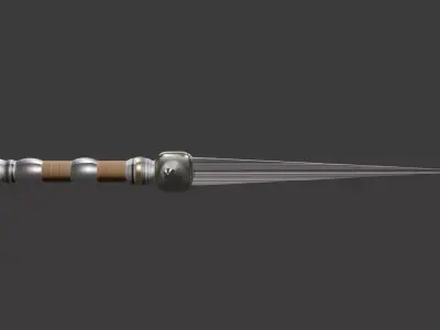 Stilet Dagger 3D Model Low-poly 3D model