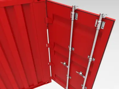 20 feet container 3D model