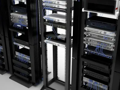  Server Room HD 3D model