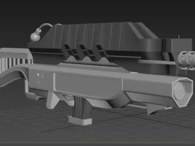 Assault UAR Rifle Custom 3D model