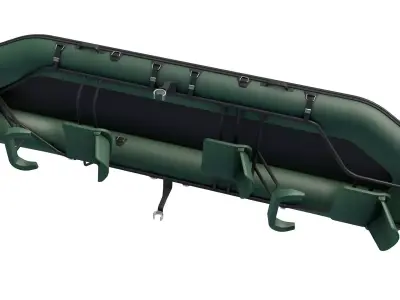 Inflatable Fishing Boat 3D model