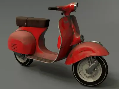 Vespa Motobike 3D model