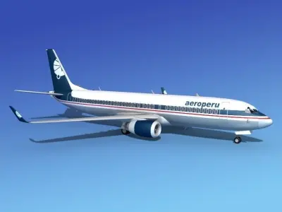 Boeing 737-800 Aeroperu 3D model