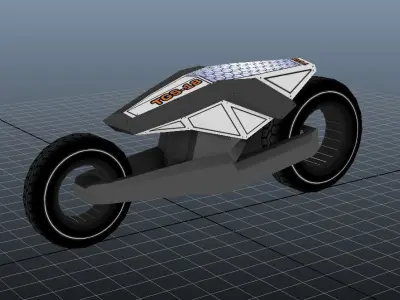 TGS18 CUSTOM BIKE Low-poly 3D model