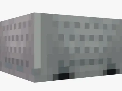 Minecraft Minecart Low-poly 3D model