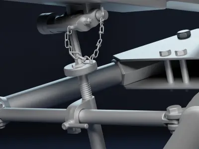 M2 Browning HP model 3D model