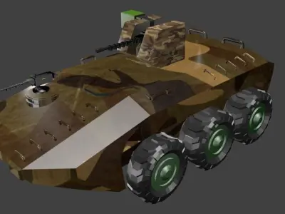 APC with MG Free 3D model