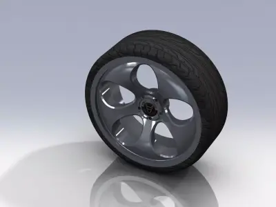 Alloy Wheel 2 Free 3D model