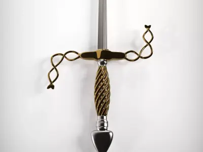 Rapier sword 3D model