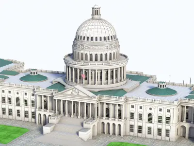 United States Capitol 3D model by marlene008