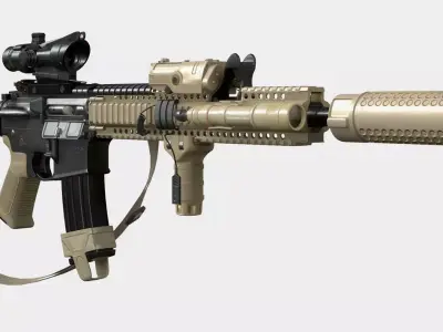 m4 sopmod 3D model