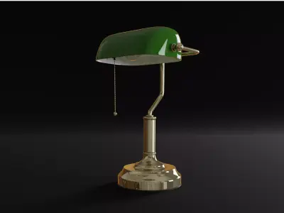 Old Table Lamp 3d Model 3D model
